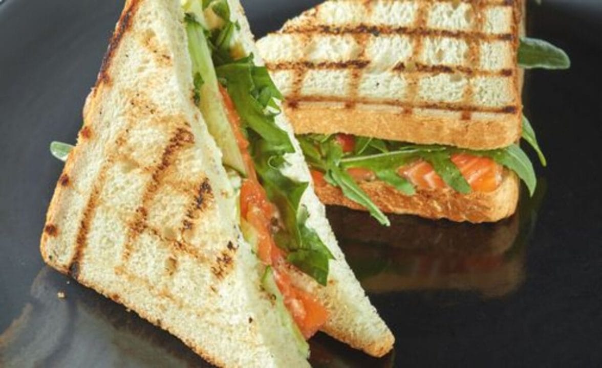 Croque-monsieur au saumon