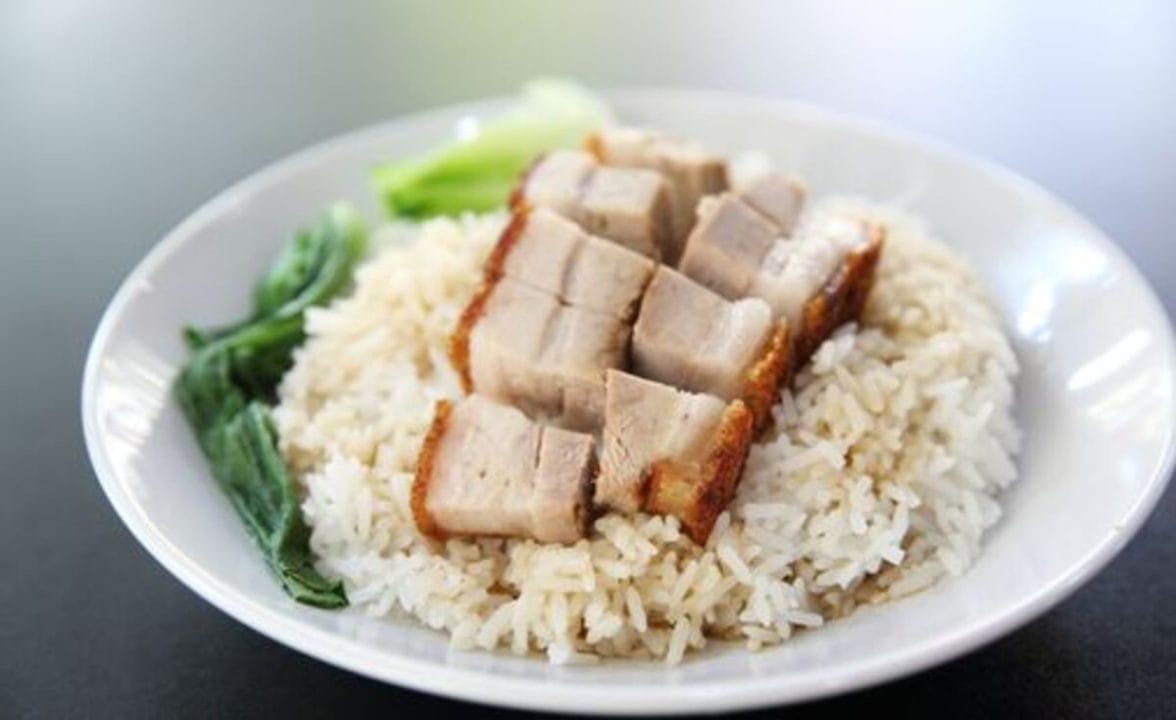 Reste de roti de porc au riz