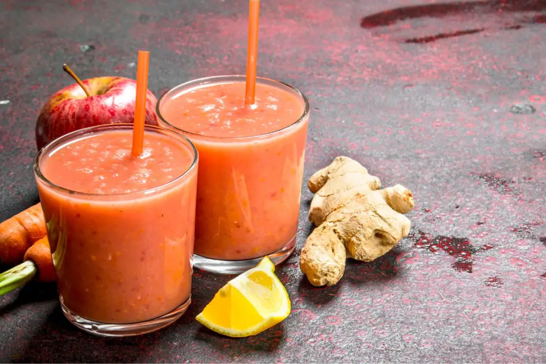 Smoothie pomme-citron-gingembre