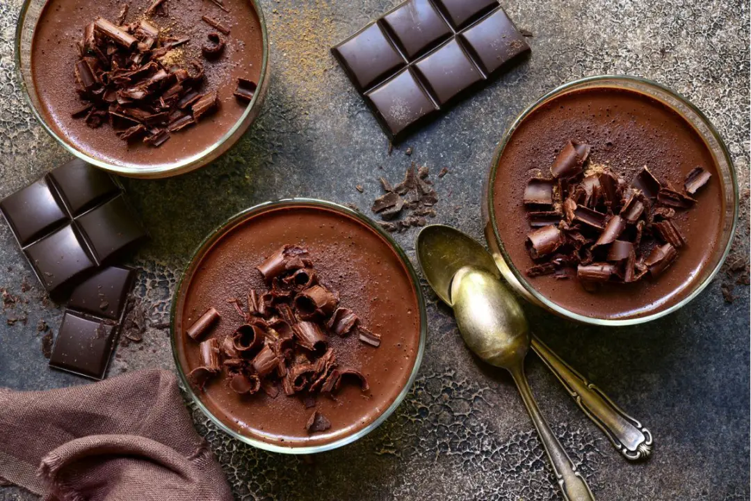Mousse au chocolat au lait de coco