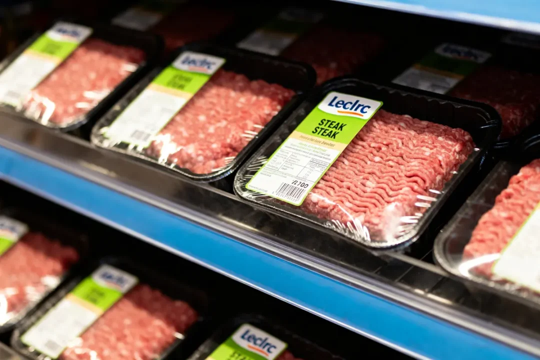 Barquettes de steaks hachés Leclerc concernés par un rappel de viande important en magasin
